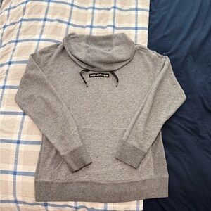 Hollister Men's Gray Cowl Neck Sweatshirt